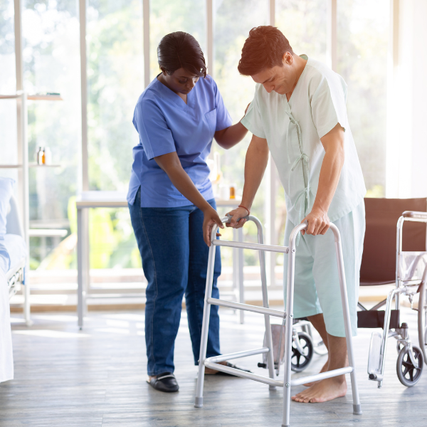 Walking after knee replacement